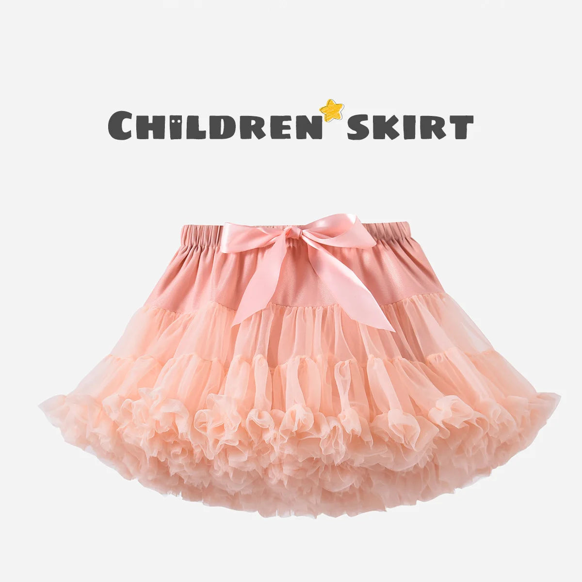 Baby Girls Tulle Tutu Skirt Ballerina Pettiskirt Fluffy Children