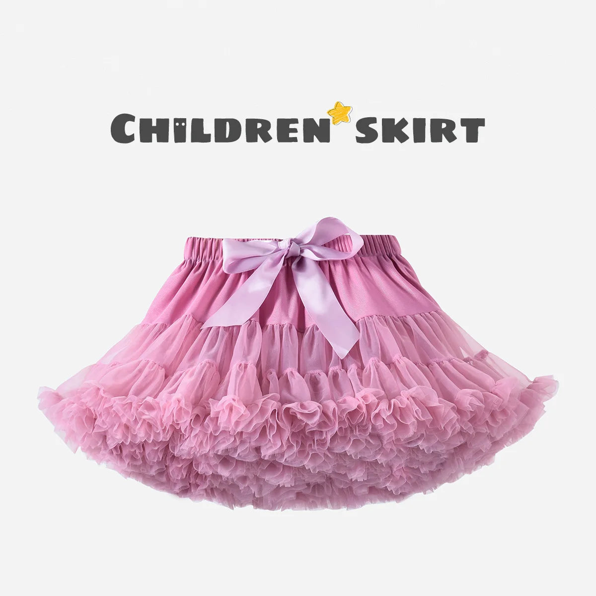 Baby Girls Tulle Tutu Skirt Ballerina Pettiskirt Fluffy Children