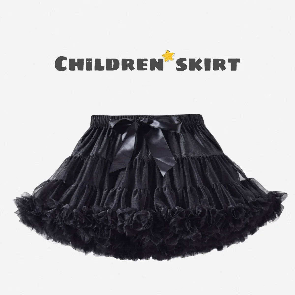 Baby Girls Tulle Tutu Skirt Ballerina Pettiskirt Fluffy Children