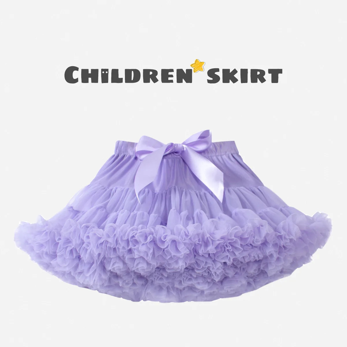 Baby Girls Tulle Tutu Skirt Ballerina Pettiskirt Fluffy Children