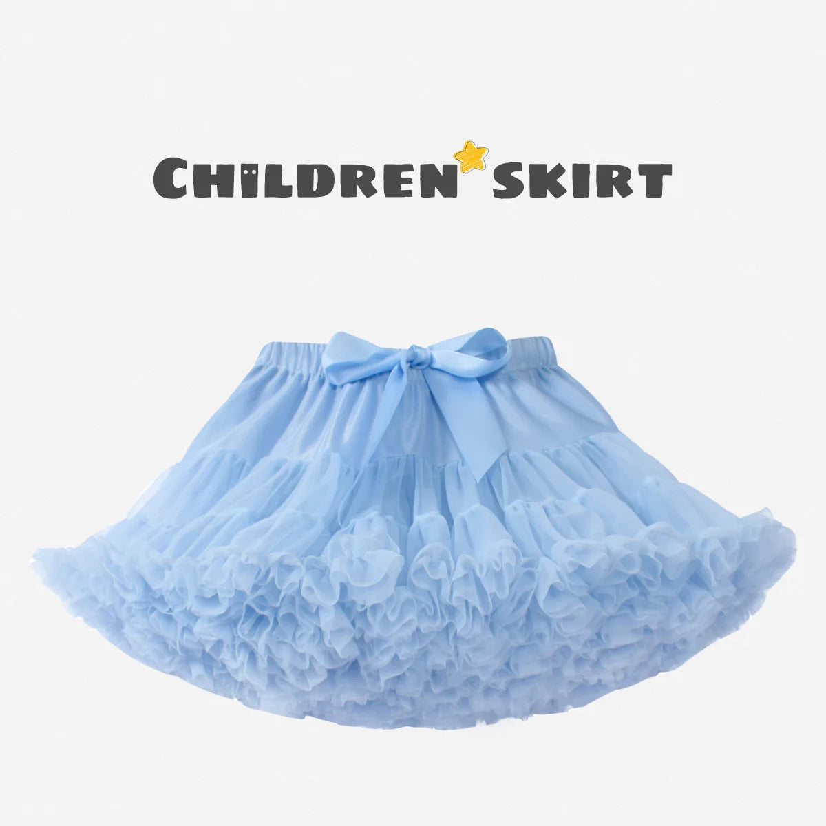 Baby Girls Tulle Tutu Skirt Ballerina Pettiskirt Fluffy Children