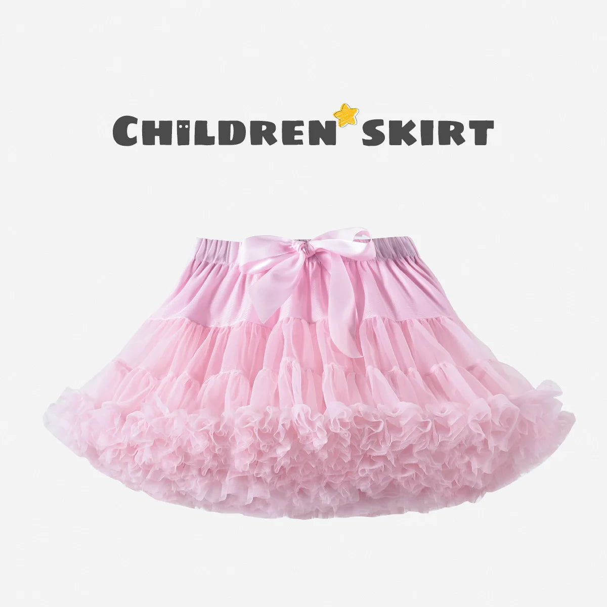 Baby Girls Tulle Tutu Skirt Ballerina Pettiskirt Fluffy Children