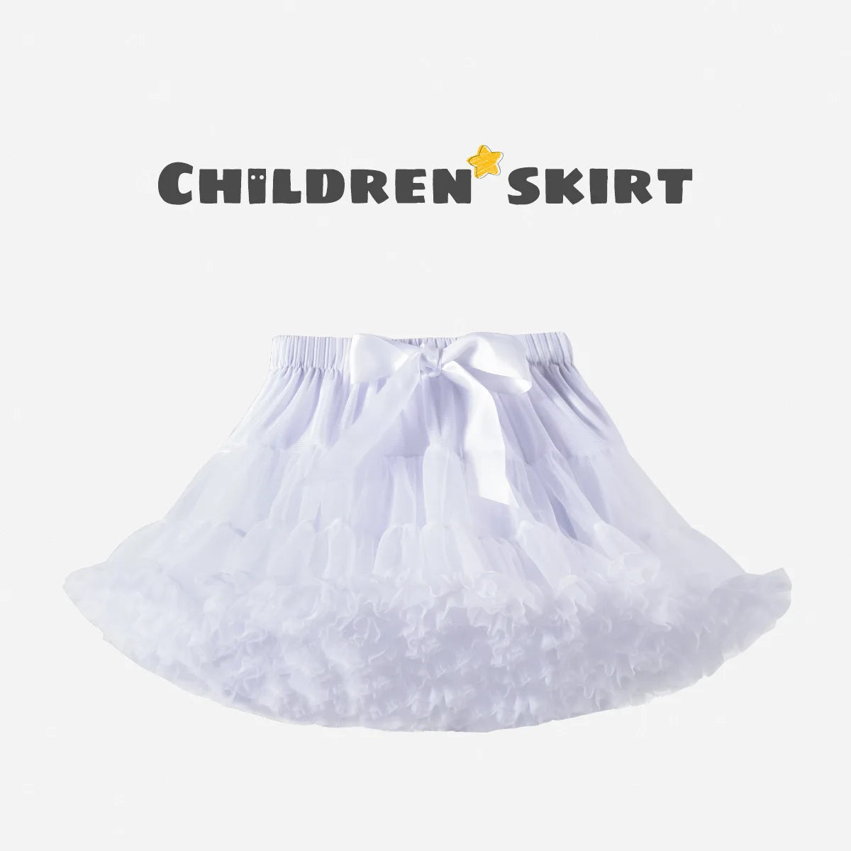 Baby Girls Tulle Tutu Skirt Ballerina Pettiskirt Fluffy Children