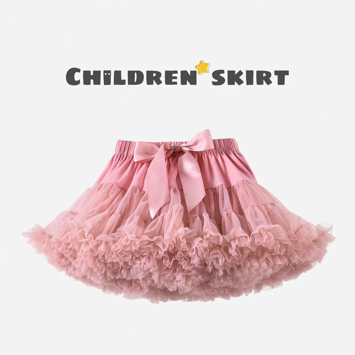 Baby Girls Tulle Tutu Skirt Ballerina Pettiskirt Fluffy Children