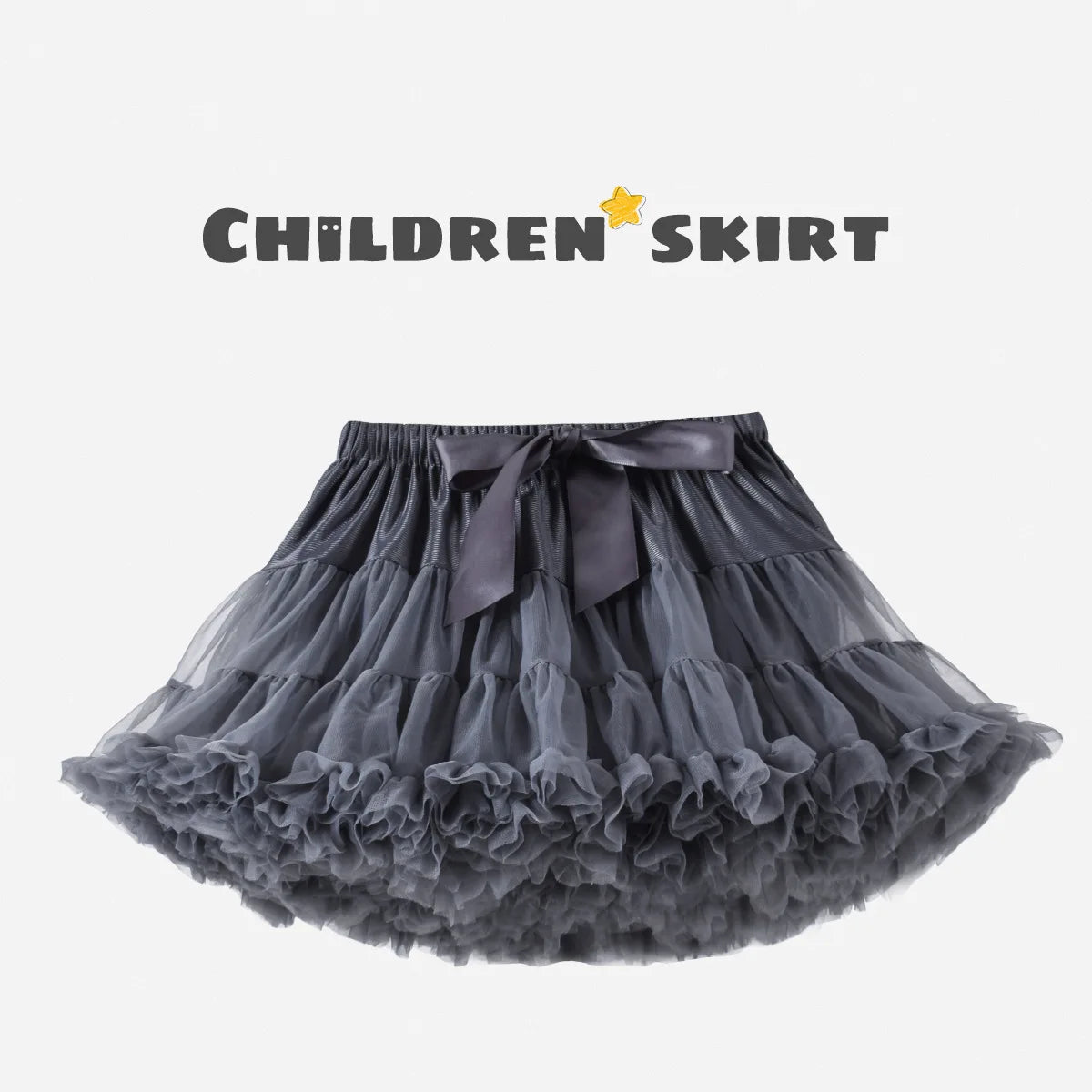 Baby Girls Tulle Tutu Skirt Ballerina Pettiskirt Fluffy Children
