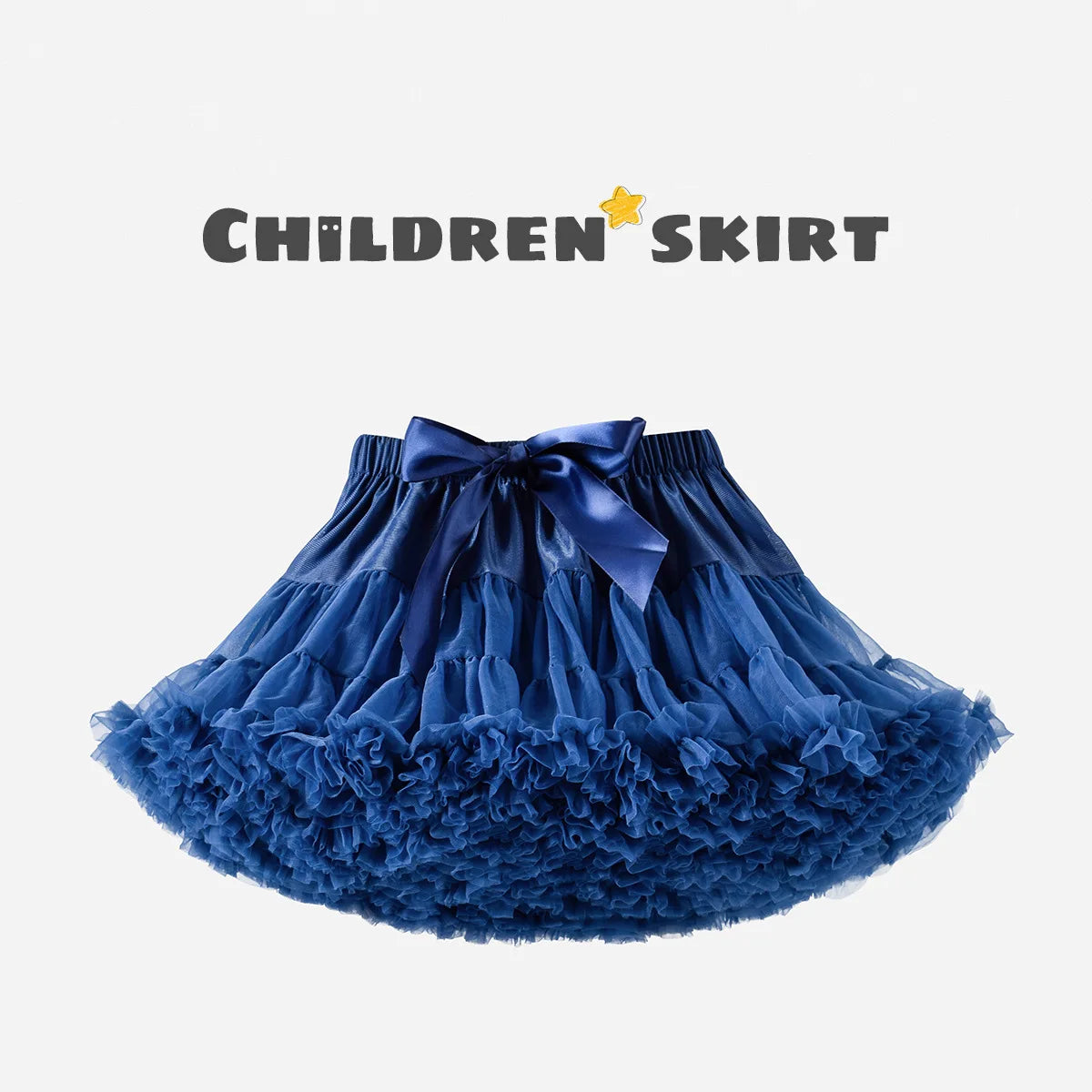 Baby Girls Tulle Tutu Skirt Ballerina Pettiskirt Fluffy Children
