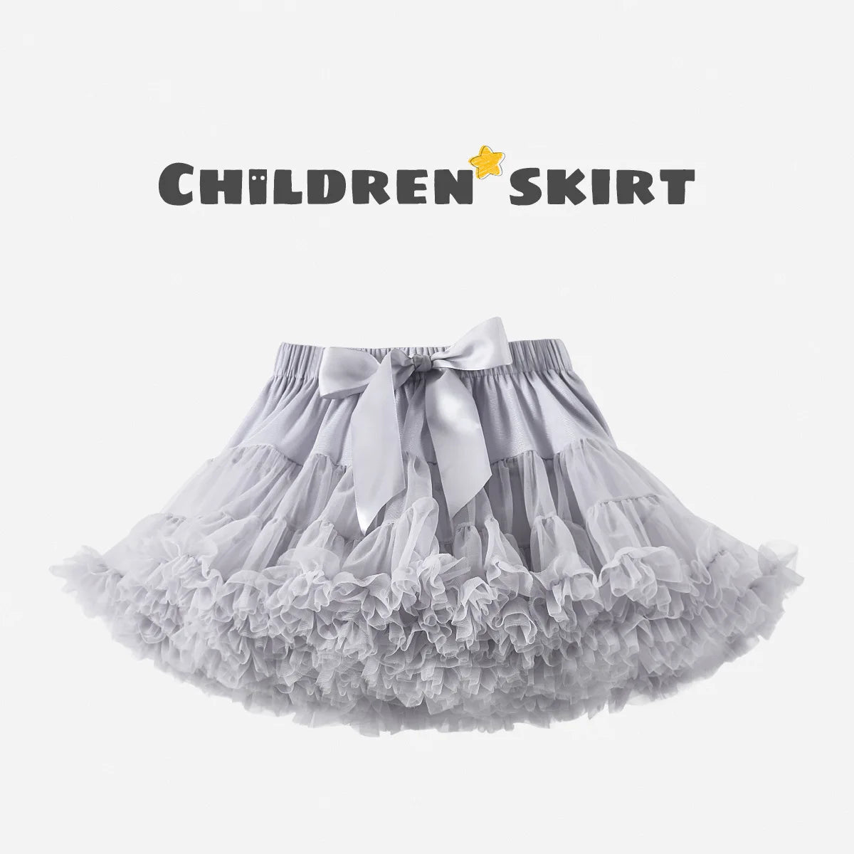 Baby Girls Tulle Tutu Skirt Ballerina Pettiskirt Fluffy Children