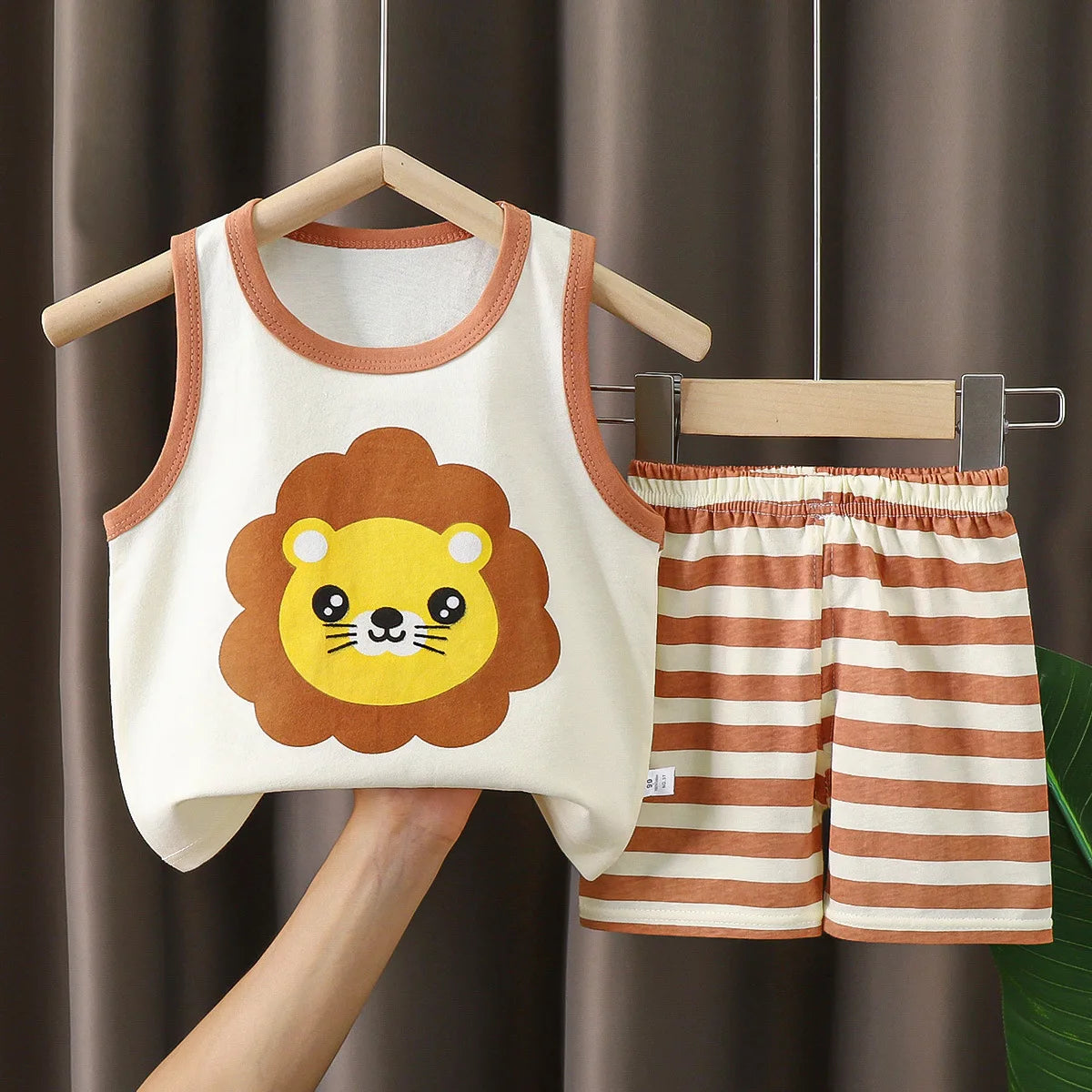 Children Sets Kids Clothes Boys Girls Vest Suit Summer