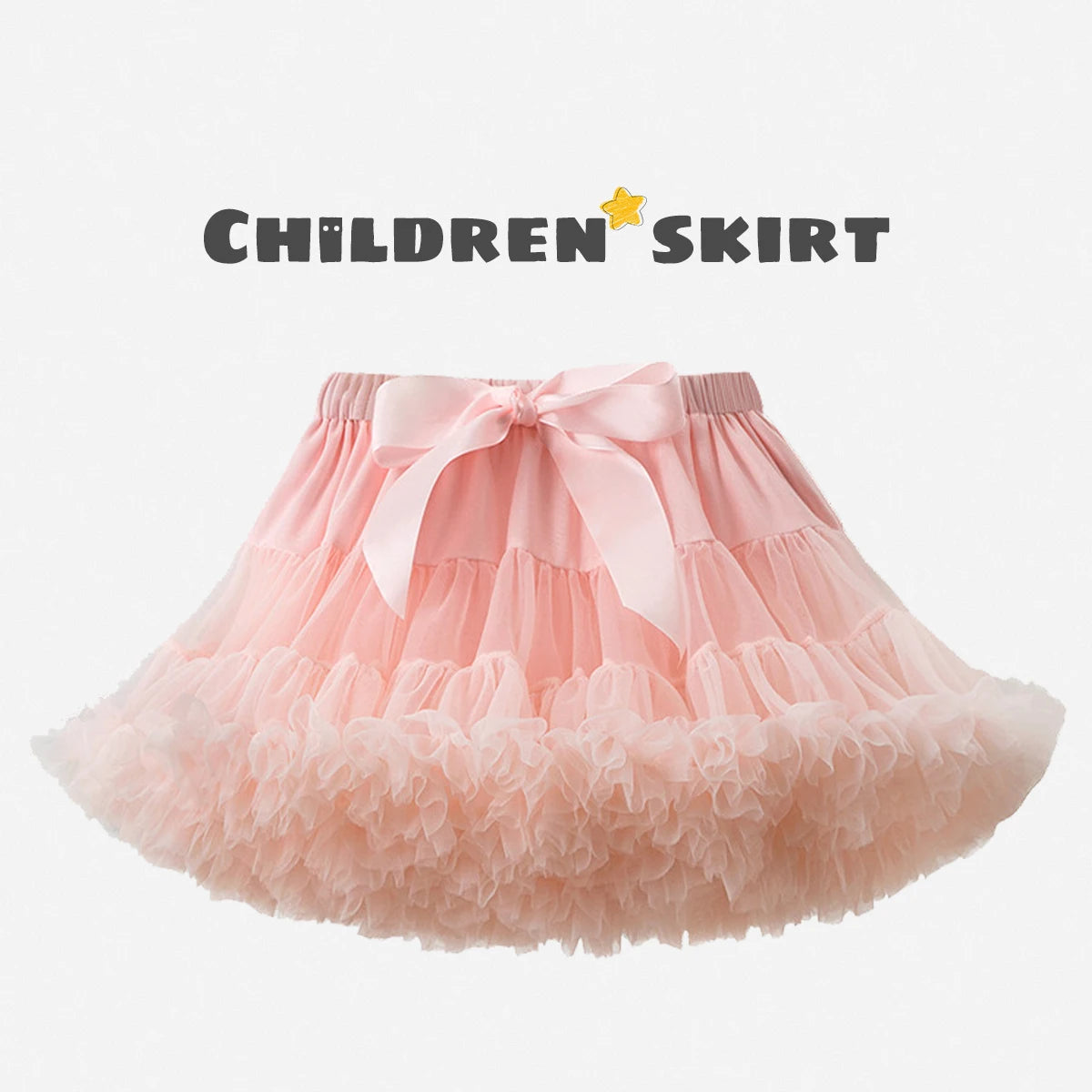 Baby Girls Tulle Tutu Skirt Ballerina Pettiskirt Fluffy Children