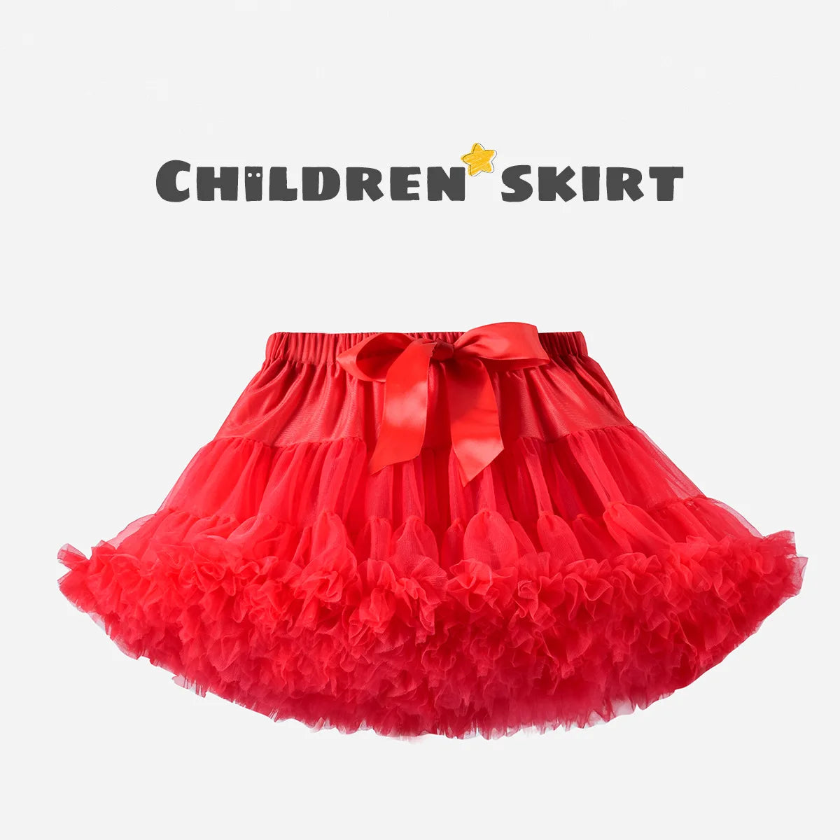 Baby Girls Tulle Tutu Skirt Ballerina Pettiskirt Fluffy Children