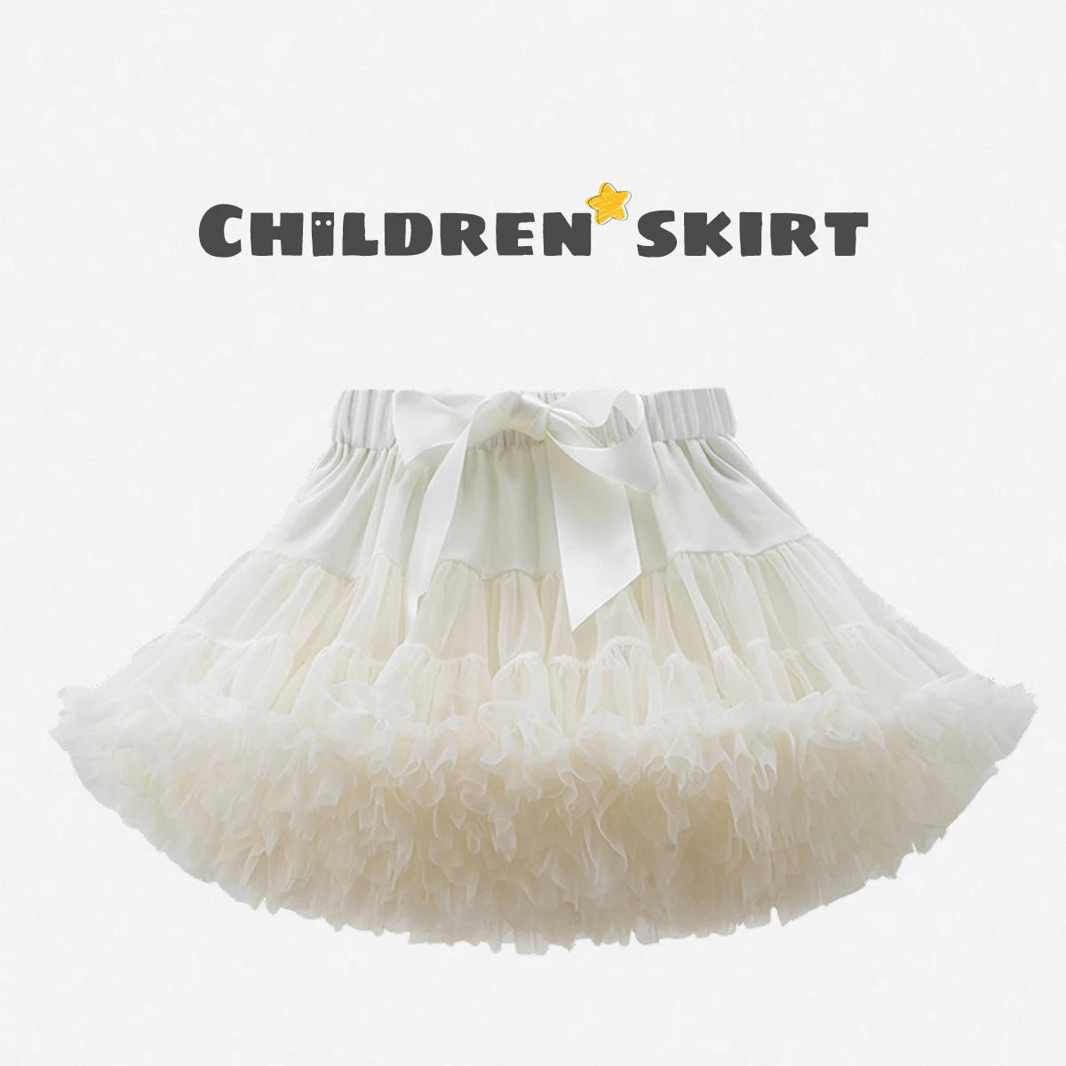 Baby Girls Tulle Tutu Skirt Ballerina Pettiskirt Fluffy Children