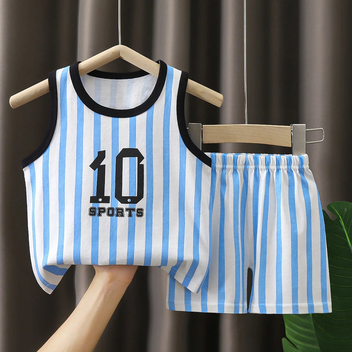 Children Sets Kids Clothes Boys Girls Vest Suit Summer