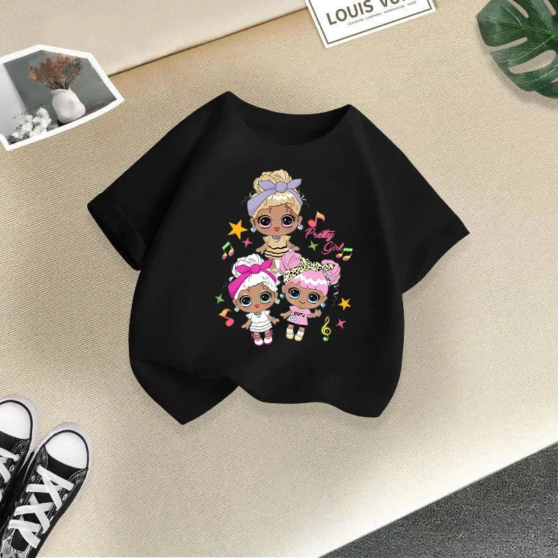 Girls Short-sleeved Children's T-shirt Summer New Style