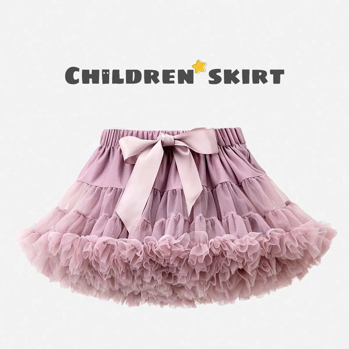 Baby Girls Tulle Tutu Skirt Ballerina Pettiskirt Fluffy Children