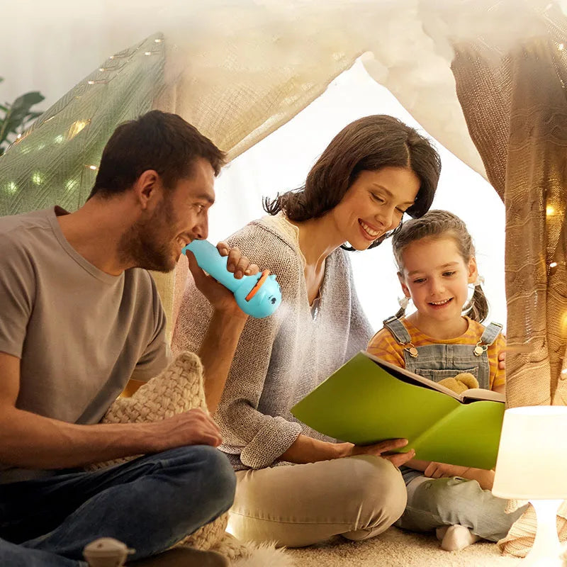 Flashlight Projector for Kids Baby Sleeping Story Book