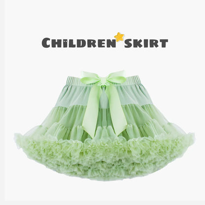 Baby Girls Tulle Tutu Skirt Ballerina Pettiskirt Fluffy Children