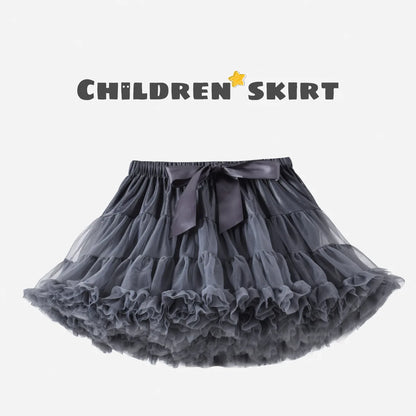 Baby Girls Tulle Tutu Skirt Ballerina Pettiskirt Fluffy Children