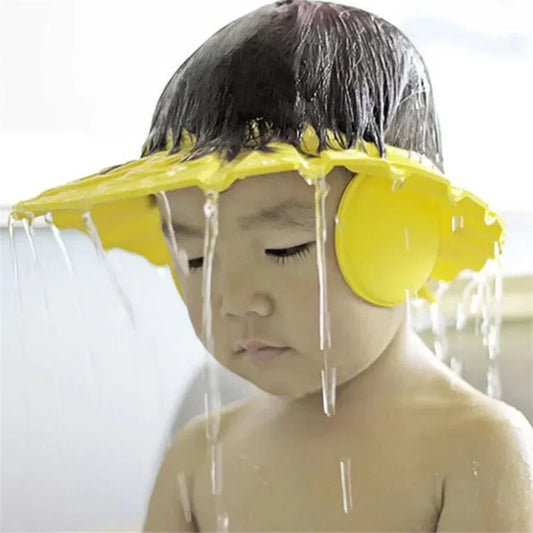 Safe Baby Shower Cap Bath Protection Soft Cap Hat for Baby