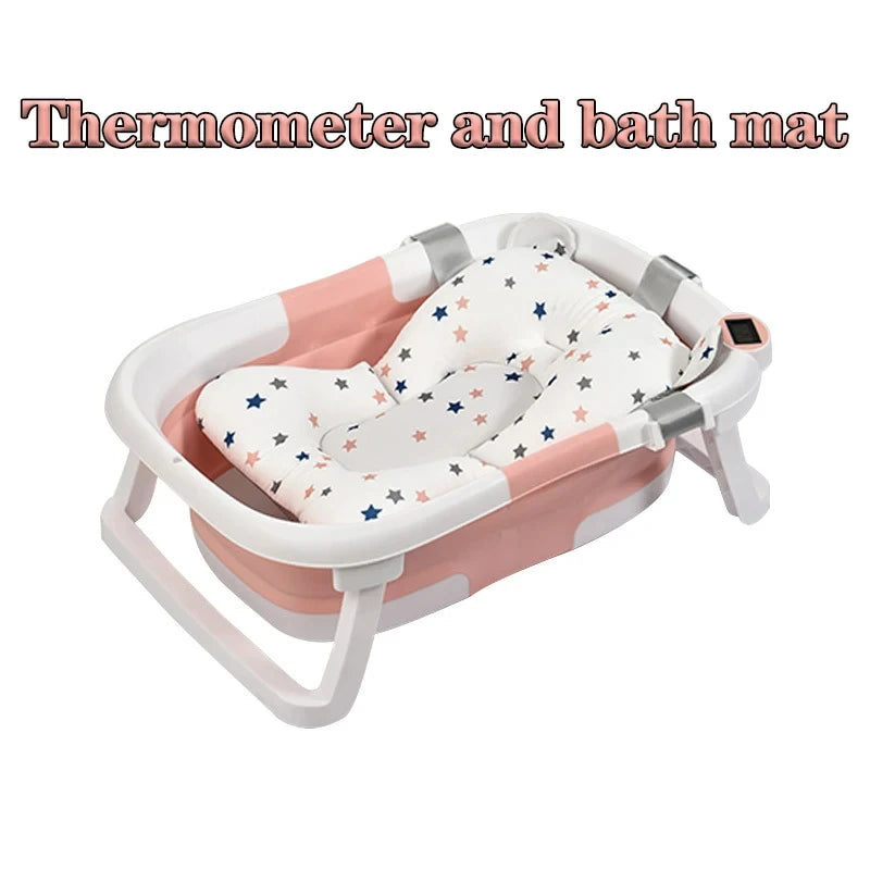 Real-time Temperature Silicone Baby Take A Bath Bathtub