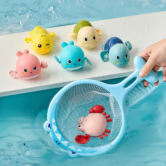 Baby Bath Toys Kids Swimming Clockwork Dolls Pla