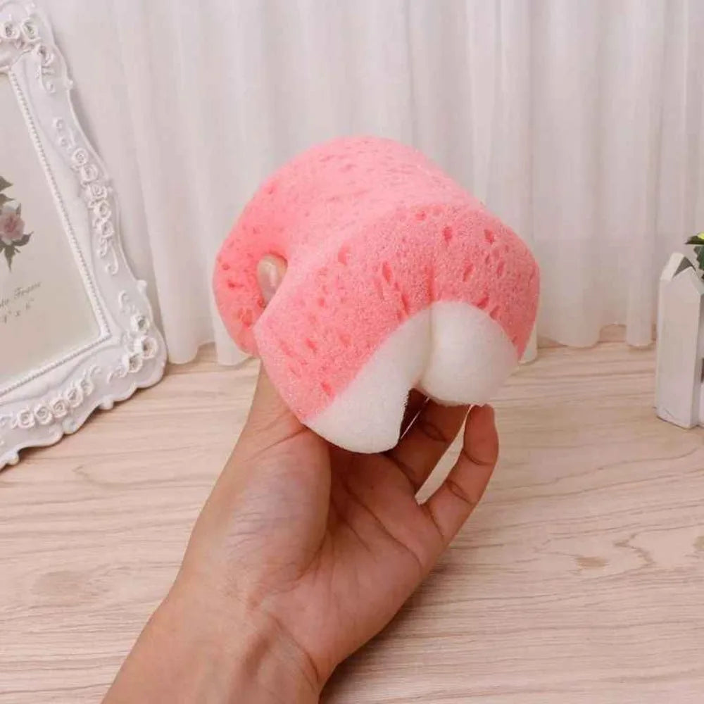 1/3PcsSoft Bath Sponge Body Scrub Bast Wisp Massage