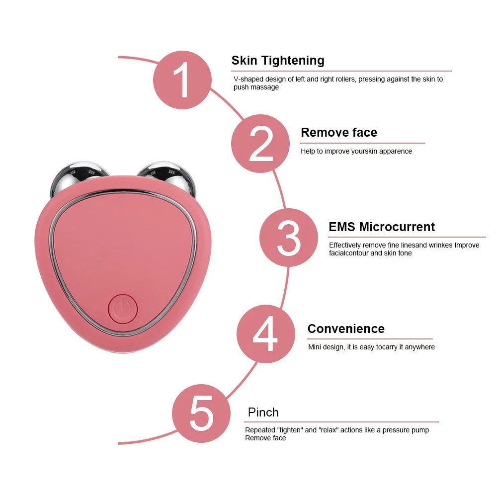 Microcurrent Roller Skin Tightening Rejuvenation Beauty