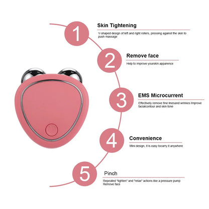 Microcurrent Roller Skin Tightening Rejuvenation Beauty