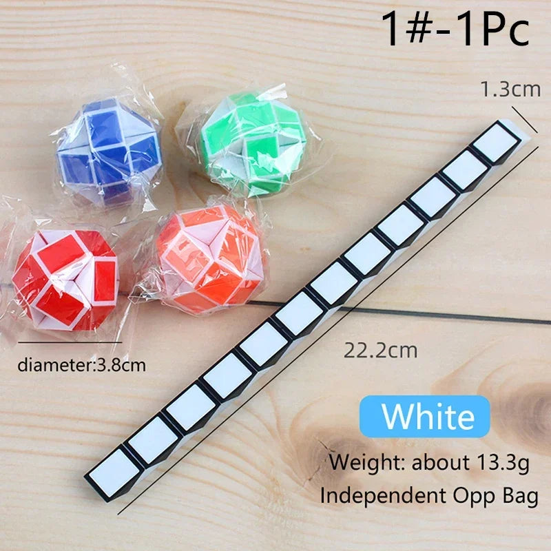 Folding Magic Snake Ruler Puzzle Antistress Cube Educational