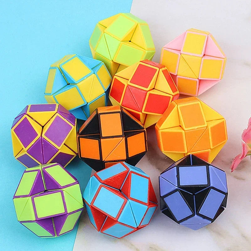 Folding Magic Snake Ruler Puzzle Antistress Cube Educational
